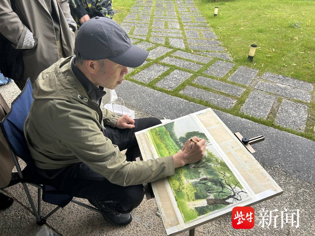 五一文旅盛宴“开席”前，一群画家走进南京北岸的山水间